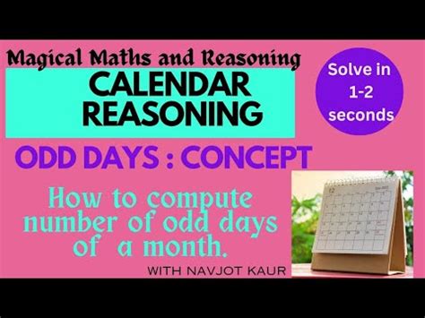 Calendar Reasoning: Understanding Odd Days & compute it for .